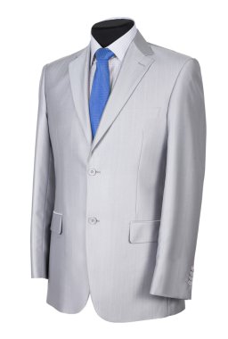 Man's suit on white clipart