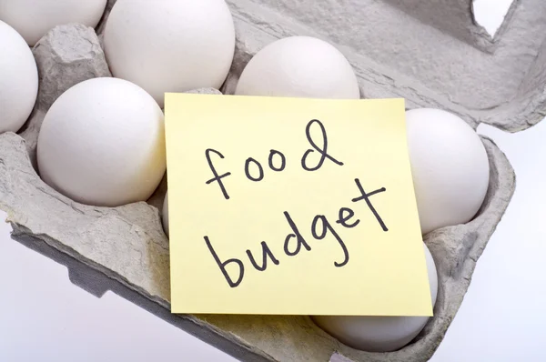 Rozpočet na jídlo — Stock fotografie