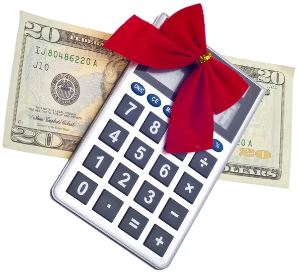 Calculating the Cost of the Holidays — Stock Photo, Image