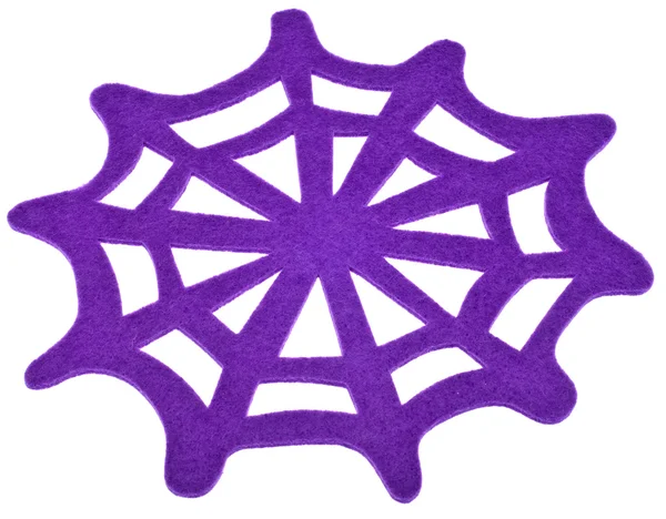 Violettes Spinnennetz — Stockfoto
