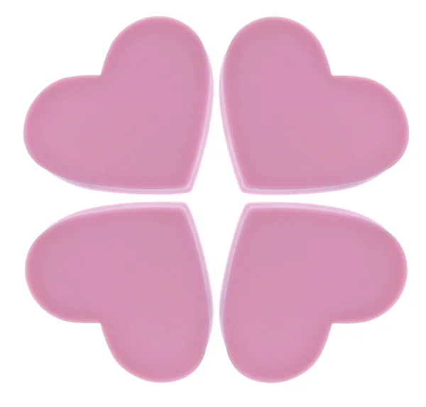 Szív négy leaf clover koncepció — Stock Fotó