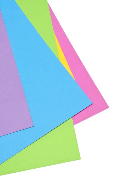 Vibrant Stack of Paper Background — Stock Photo, Image