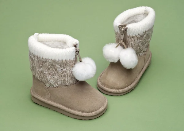 Pair of Childrens Size Boots — Stock Photo, Image