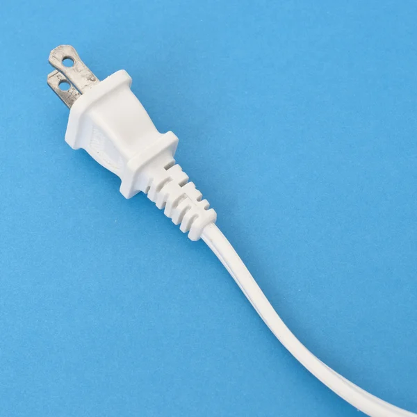 White Plug on a Vibrant Background — Stock Photo, Image