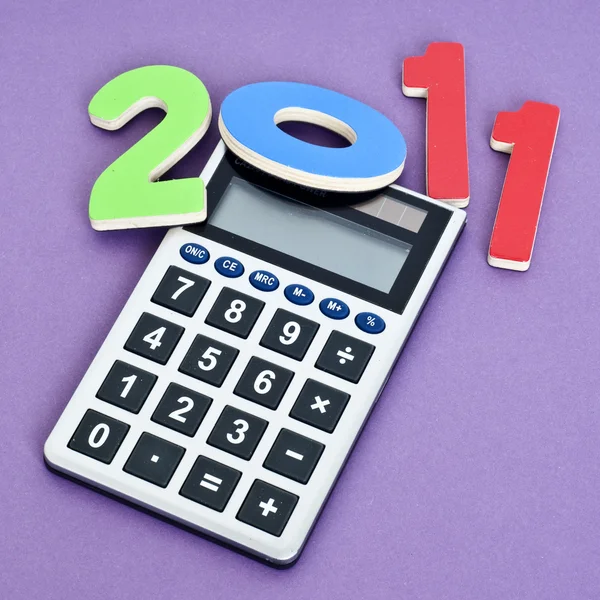 Calculating 2011 — Stock Photo, Image
