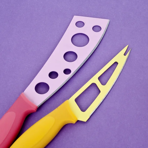 Zestaw noże kuchenne nowoczesne — Zdjęcie stockowe