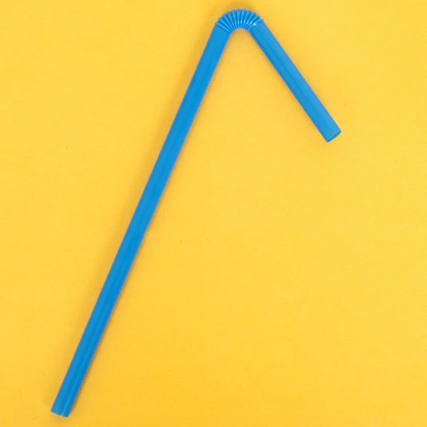 Fun Straw on a Vibrant Background — Stock Photo, Image