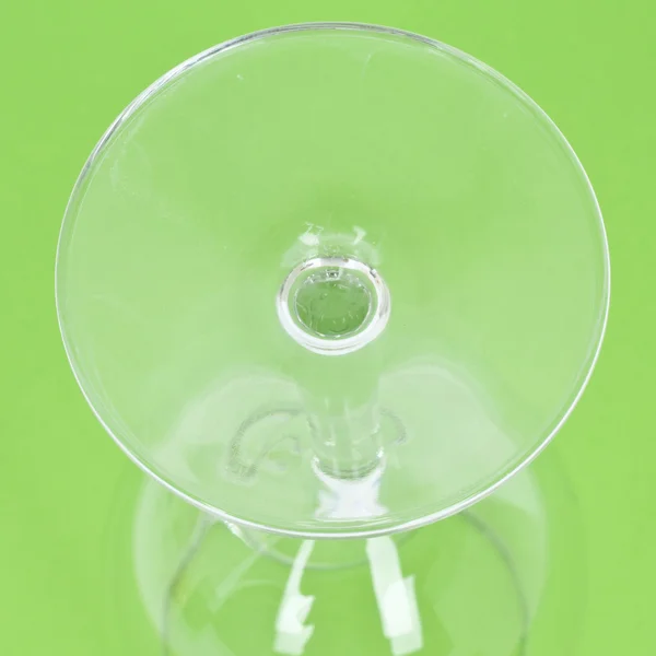 Close Up of Wine Glass de baixo — Fotografia de Stock