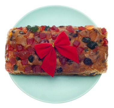 Holiday Fruit Cake Gift clipart