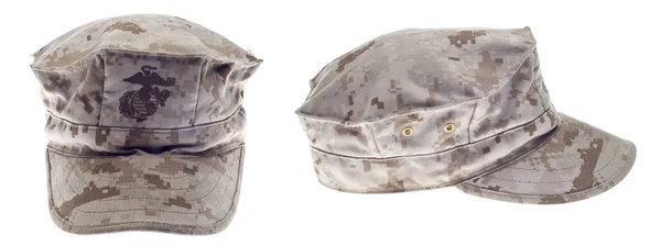 2 つの角度からのアメリカ海兵隊軍事帽子 — ストック写真