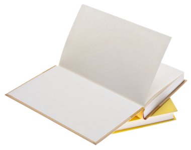 Heap of Yellow Hardcover Books clipart