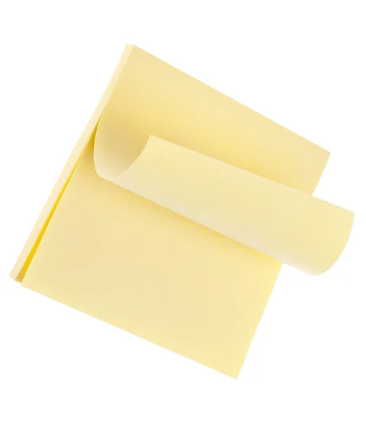 Almohadilla de notas de papel rizado — Foto de Stock