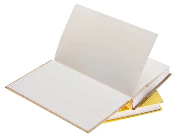 Нагрев желтых книг в твердой обложке — стоковое фото