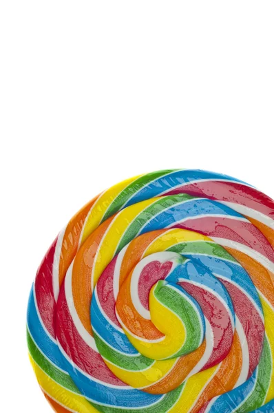 充满活力的彩虹棒棒糖流行 — 图库照片
