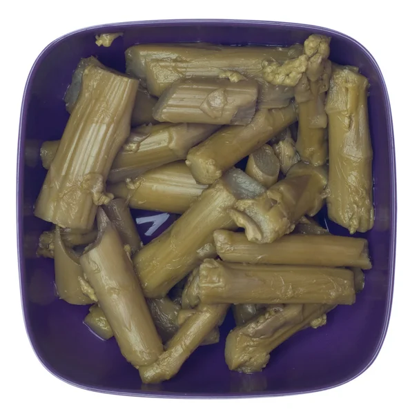 Bowl of Canned Asparagus — Stock Photo, Image