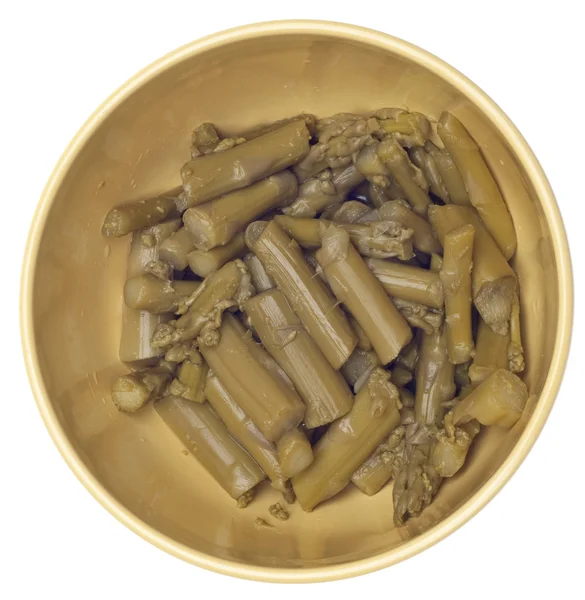 アスパラガスの缶詰のボウル — ストック写真