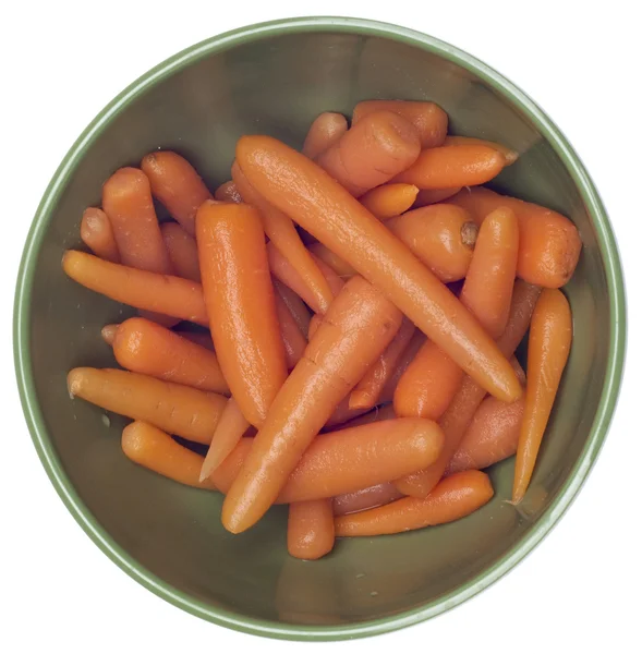 Tigela de cenouras enlatadas — Fotografia de Stock