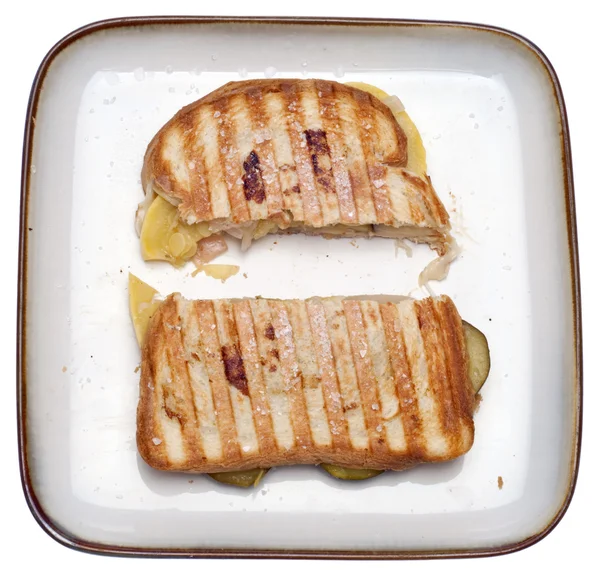W plasterkach warzywo sandwish — Zdjęcie stockowe