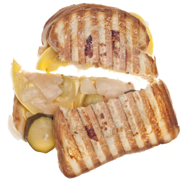 W plasterkach warzywo sandwish — Zdjęcie stockowe