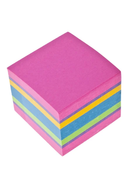 Яркие Цветные Чистые Блокноты Блокнот Изолированы Белом Обрезкой Пути — стоковое фото