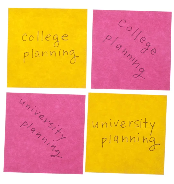 College och universitet planerar — Stockfoto