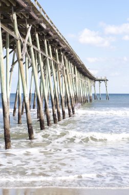 Pier at Carolina Beach, North Carolina clipart