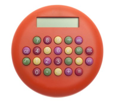 Vibrant Orange Calculators clipart