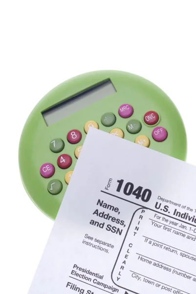 Fiscale Tijd Usa Concept Afbeelding Wit — Stockfoto