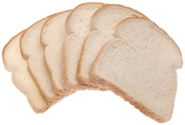 Pila di pane bianco — Foto Stock