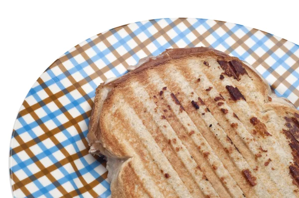 Gegrilde kaas of tonijn smelten sandwich — Stockfoto