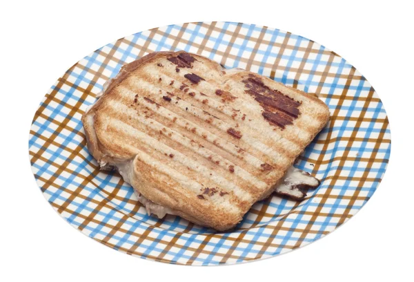 Sandwich mit gegrilltem Käse oder Thunfisch — Stockfoto