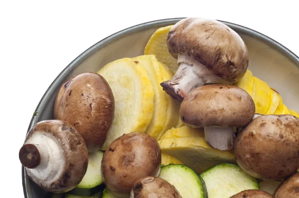 Mushrooms, Squash and Zucchini — Stock Photo, Image