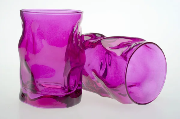 Leuchtend rosa Gläser — Stockfoto