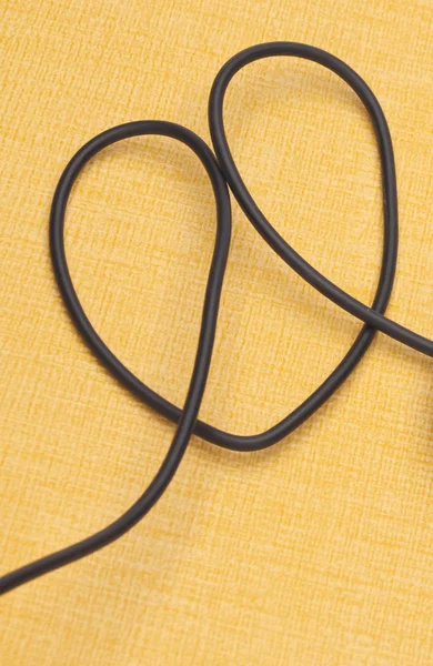 Imagen Del Concepto Amor Internet Con Cables Que Están Forma —  Fotos de Stock