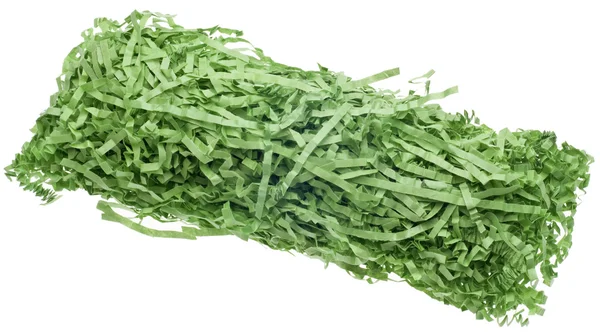 Erba Decorativa Verde Pasquale Pronta Posizionare Nel Carrello Isolato Bianco — Foto Stock