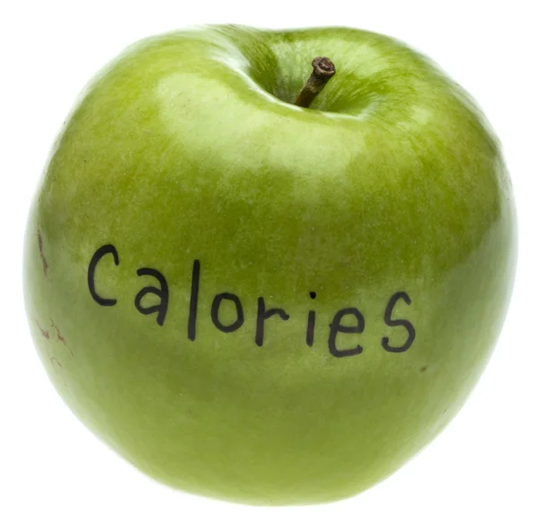 Kalorie koncept jablko — Stock fotografie
