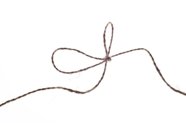 Sznurka związany węzeł — Zdjęcie stockowe