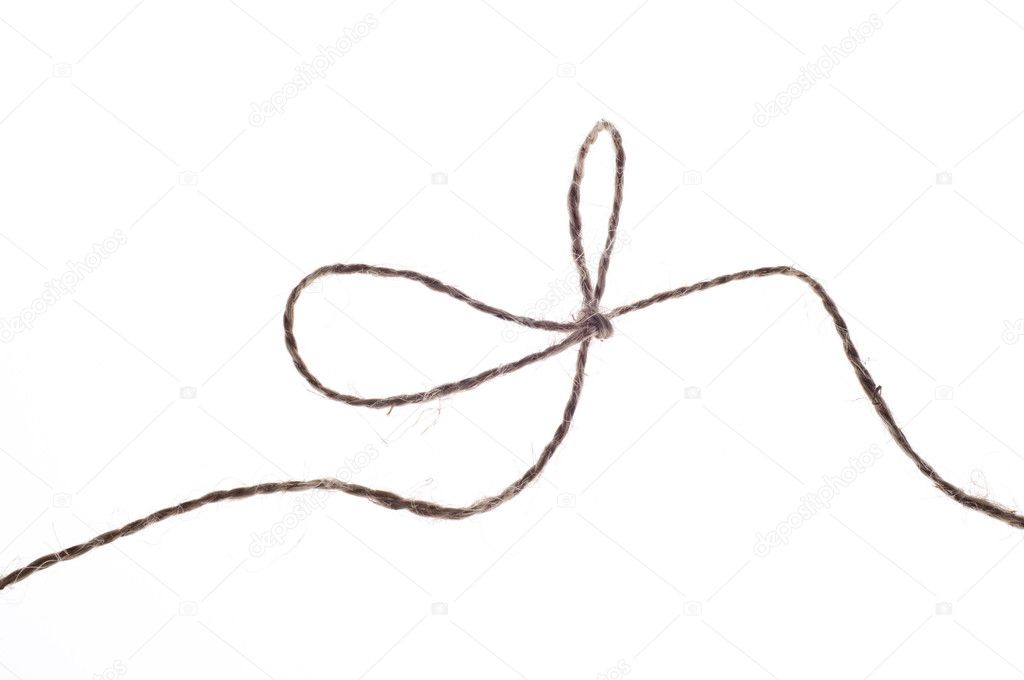Twine Tied Knot — Stock Photo © brookefuller 4933785