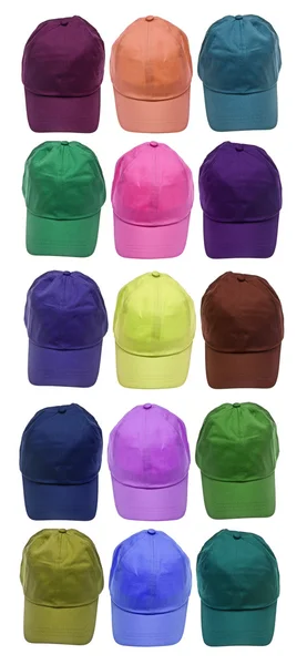 Kleurrijke honkbal caps — Stockfoto