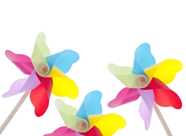 다채로운 바람개비 배경 — 스톡 사진