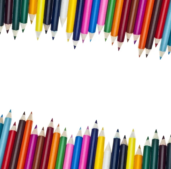 色鉛筆の創造性と芸術の背景画像 — ストック写真