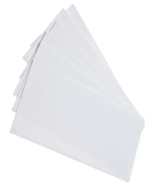 Белые конверты — стоковое фото