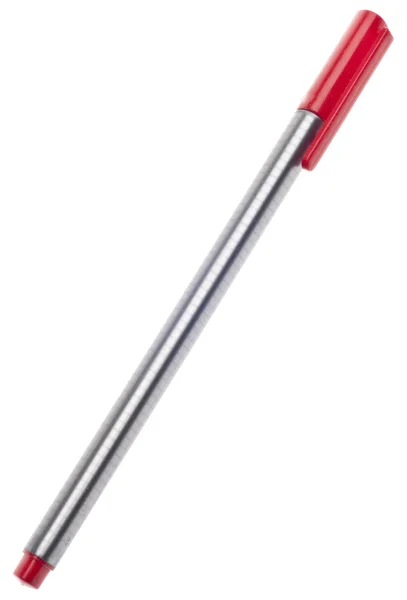Červená psací pero — Stock fotografie