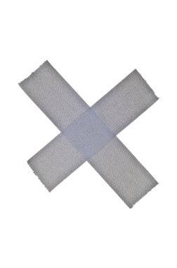 X Symbol in Duct or Gaffers Tape clipart