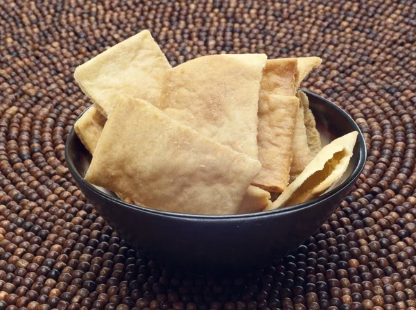 Pita-Chip-Snack — Stockfoto