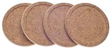 Set of Bamboo Coasters clipart