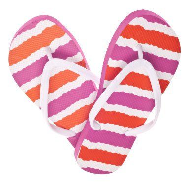 Flip Flop Sandals in Heart Shape clipart