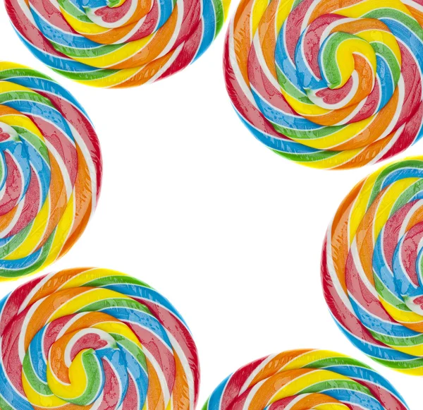 Rainbow Lollipop fundo — Fotografia de Stock