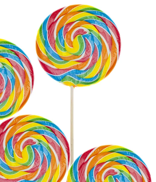 Rainbow Lollipop Background — Stock Photo, Image