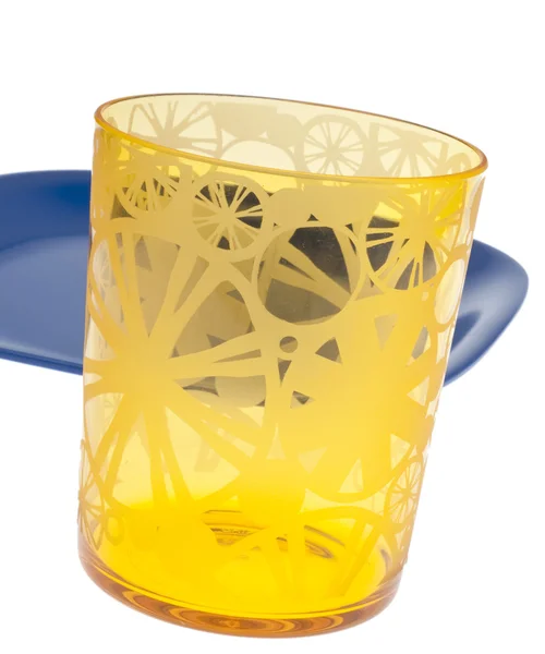 Levendige geel glas — Stockfoto